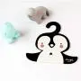 BeesClover Cute Cartoon Wooden Hanger Hanging Rack for Kids Clothes Child Room Decoration Penguin 2625cm