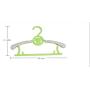 MENGDA Adjustable Baby Childrens Clothes Hangers Expandable Durable Cute Plastic Anti-slip Telescopic Hanger Drying Storage Hanging Rack for Kids Adults (Pink)