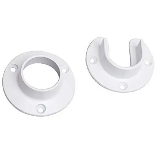 Closet Pro HD CD-0010-WT Heavy Duty Closet Pole Sockets, White Closet Pro HD CD-0010-WT Heavy Duty Closet Pole Sockets, White