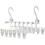 2pcs Creative Space Saving Clothes Hanger, Wardrobe Closet Organizer Clothes Hanger with Hook Closet Organizer Storage Rack