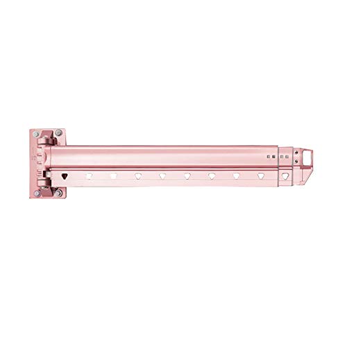 HJYPYJ Magic Airer,270?? Aluminum Alloy Rotate Multifunction Folding Hangers,Space-Saving Organizer Hangers,Adjustable Invisible Wall Mount Drying Rack,Bearing 100Kg Durable/Rose Gold / 127cm