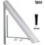 Folding Clothes Hanger Foldable Multifunction Wall Mounted Clothes Rail Drying Rack Random Color