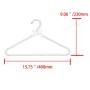 WHOSEE 12 Pack Clothes Pearl Hanger 10KG Weight Bearing Trouser Bead Skirts Hanging Holder White