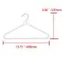 WHOSEE 12 Pack Clothes Pearl Hanger 10KG Weight Bearing Trouser Bead Skirts Hanging Holder White
