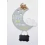 Grey moon hospital door hanger