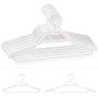 HOUSE DAY Clothes Hangers Eco-Friendly 100% PP New Material Extra Wide Adjustable Shoulder Suits Coats Cascading Hangers Heavy Duty 15”-20” Plus Size Garment Plastic Hangers with Swivel Hook 5 Pack