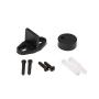U-MAX Sliding Barn Door Hardware Hangers 2pcs (Black) (J Shape Hangers)