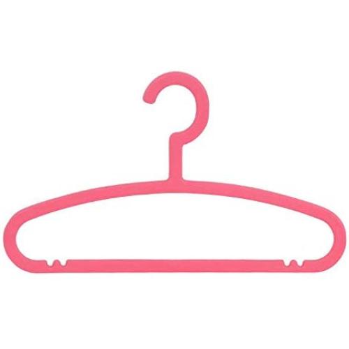 SAASNY Premium Quality Plastic Hangers,Kids Light-Weight Clothes Hangers 8 Plastic Hangers Nursery Hangers with Hooks for Baby,Toddler,Kids,Children (15,Red) for Drying and Storage