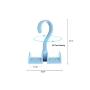 Thinkmay Rotating Handbag Hanger Purse Organizer Tie Rack Belt Hanger, 3 Pack Plastic Hanging Closet Organizer Holder for Belt,Tie, Bag, Purse,Scarves, Jeans,Clothes Wardrobe Hanger (Blue)