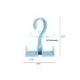 Thinkmay Rotating Handbag Hanger Purse Organizer Tie Rack Belt Hanger, 3 Pack Plastic Hanging Closet Organizer Holder for Belt,Tie, Bag, Purse,Scarves, Jeans,Clothes Wardrobe Hanger (Blue)
