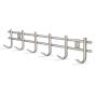 WEBI Coat Rack Wall Mounted,6 J Hooks for Hanging Coats,Coat Hanger Wall Mount Hook Rack for Jacket,Backpack,Hat,Towel,Brushed Nickel