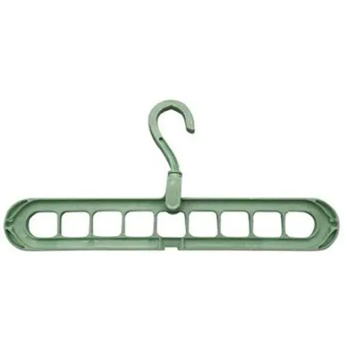 NAYI Clothes Hanger Clothes 9 Hole Towel Hook Closet Organizer Plastic Storage Rack