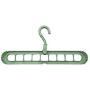 ??Jonerytime??Clothes Hanger Clothes 9 Hole Towel Hook Closet Organizer Plastic Storage Rack