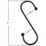 S Hooks Heavy Duty, 20-Pack Black S Shaped Hooks for Hanging Plants, Pan, Pots, Cloths, Premium S Hanger Hooks with Metal Balls S Hooks Heavy Duty, 20-Pack Black S Shaped Hooks for Hanging Plants, Pan, Pots, Cloths, Premium S Hanger Hooks with Metal Balls