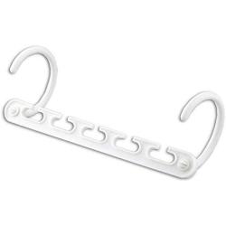 10pcs Space Saving Hanger 5 Hole Plastic Cloth Hanger Hook Magic Clothes Hanger with Hook Closet Organizer Decoration