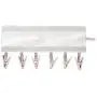 Strnek Cloth Hanger Clothespin Bathroom Racks Socks Drying Hanger Travel Portable Folding Clothes Clips Hanger Clothing Holding Ties(White)