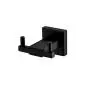 TNOMS Robe Hook Bathroom Square Hook Hand Towel Bath Coat Key Hanger Kitchen Cabinet Closet Hook and Shirt Holder Black Finish, Wall Mounted, GZQ6001BK TNOMS Robe Hook Bathroom Square Hook Hand Towel Bath Coat Key Hanger Kitchen Cabinet Closet Hook and Shirt Holder Black Finish, Wall Mounted, GZQ6001BK