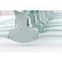 Mitlife Clothes Hangers Space Saving Plastic Hangers Multi-Function Creative Folding Hangers Magic Clother Hangers Organizer in Wardrode Adjustable (Green)