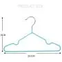 Iddefee Clothes Hanger 20 Pieces Baby Kids Hangers PE Sturdy and Space Saving for Clothing Pants Skirt Hangers for Home Pants Hangers (Color : Green, Size : 29.5X18CM)
