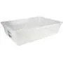 Sterilite 28-Quart Clear Storage Boxes with Cover See-through Base, 10-Pack Sterilite 28-Quart Clear Storage Boxes with Cover See-through Base, 10-Pack
