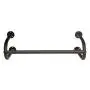 MyGift Modern Black Metal Wall Mounted Bathroom & Bedroom Hanging Towel Bar/Clothing Rod Rack MyGift Modern Black Metal Wall Mounted Bathroom & Bedroom Hanging Towel Bar/Clothing Rod Rack