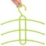 Multifunctional Clothes Hanger Creative Fishbone 3 Layer Anti-Skid Plastic Clothes Rack Wardrobe Clothes Hanger 10pcs Color Random