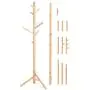 Wood Coat Rack Free Standing, Modern Living Room Bedroom Entryway Multifunction Decorative Coat Hanger Clothes Rail, Coat Hooks for Hanging Clothes Jacket Robes (Color : A)