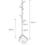 GFLYM Solid Wood Coat Rack Floor Home Bedroom Hanger Simple Living Room Creative Clothes Rack H175cmW43cm (Color : A)