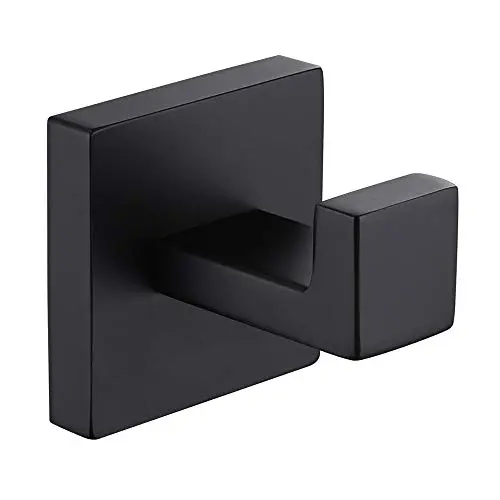 Bath Towel Hook, Angle Simple Stainless Steel Shower Towel Holder, Bathroom Robe Hook, Kitchen Dish Towel Hanger, Square Coat Hook, Single Robe Hook for Cabinet Wall Mount, Matte Black Bath Towel Hook, Angle Simple Stainless Steel Shower Towel Holder, Bathroom Robe Hook, Kitchen Dish Towel Hanger, Square Coat Hook, Single Robe Hook for Cabinet Wall Mount, Matte Black