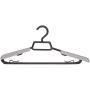 Heavy Duty Hangers, Plastic Hangers for Clothes Extra Wide Adjustable Shoulder 15-20.5 Inch Clothes Hangers, Closet Space Saving, Perfect for Coat, Dress, Shirt, Pants Hangers (5 Pack)