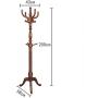 LLDDP Coat Hooks Wall Coat Racks Coat Stand Simple Clothes Rack Wooden Creative Hat Coat Rack Bedroom Floor Hanger Clothes Retro Tree Office Entryway Hall Garment Racks