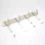Hook Rail Rack on Wall Mounted - 11 Inch Coat Hooks, Wall Mounted Hangers with 304 Stainless Steel (Brushed Nickel)