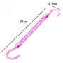 10pcs 5-Hole Space Saving Plastic Clothes Hanger Hanging Organizer Windproof Multi-Port Hook Random Color