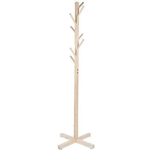 AUNMAS Wooden Clothes Tree Coat Racks Hat Rack Stand Standing Hanger for Clothes Clothes Suits Hat Handbags Suits Hat Handbags (1#)