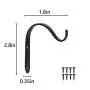 10 pcs Wall Mounted Bracket Iron Hooks - Metal Decorative Hangers for Hanging Lantern Planter Bird Feeders Coat Indoor Outdoor Rustic Home Decor, Screws Included(Black) 10 pcs Wall Mounted Bracket Iron Hooks - Metal Decorative Hangers for Hanging Lantern Planter Bird Feeders Coat Indoor Outdoor Rustic Home Decor, Screws Included(Black)