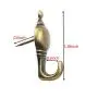 Colonial Shape Push Pin Hangers Wall Hooks (12 - Pack, Antique Brass) Colonial Shape Push Pin Hangers Wall Hooks (12 - Pack, Antique Brass)