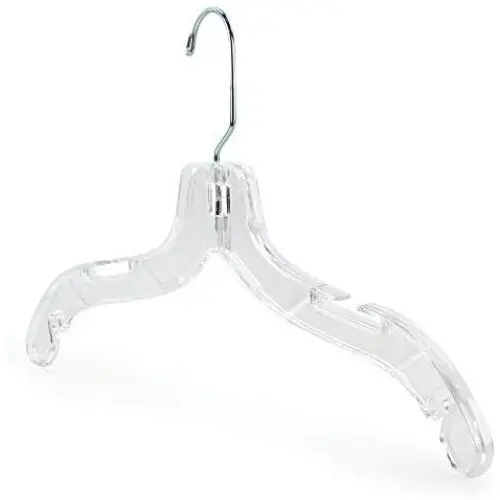 HANGERWORLD 20 Clear 16.5inch Plastic Notched All Purpose Coat Clothes Garment Dress Shirt Top Hangers HANGERWORLD 20 Clear 16.5inch Plastic Notched All Purpose Coat Clothes Garment Dress Shirt Top Hangers