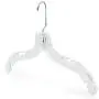HANGERWORLD 20 Clear 16.5inch Plastic Notched All Purpose Coat Clothes Garment Dress Shirt Top Hangers HANGERWORLD 20 Clear 16.5inch Plastic Notched All Purpose Coat Clothes Garment Dress Shirt Top Hangers