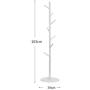 Coat Rack Simple Clothes Rack Vertical Hanger, Red Color,Wood Color, White, Black,39cm39cm163cm Haiming (Color : White)