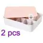 TOPBATHY 2pc Underpants Storage Boxes Plastic Panties Drawer Closet Organizer 10 Compartments Dividers Underwear Storage Boxes for Bedroom Dormitory TOPBATHY 2pc Underpants Storage Boxes Plastic Panties Drawer Closet Organizer 10 Compartments Dividers Underwear Storage Boxes for Bedroom Dormitory