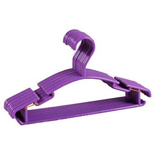 Kaptin Pack of 36 Children Baby Kids Nursery Hangers Nonslip Baby Coat Hangers Small Clothes Hangers for Kids Children Clothes (Purple)