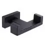 Double Bath Towel Hook, Suyar Stainless Steel Double Robe Hook, Bathroom Kitchen Towel Hanger, Hand Towel Holder for Wall, Matte Black