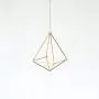 Hanging air plant holder, mobile Himmeli, gold plant hanger, air plant geometric planter, airplant display, home decor gift, octahedron 01 Hanging air plant holder, mobile Himmeli, gold plant hanger, air plant geometric planter, airplant display, home decor gift, octahedron 01