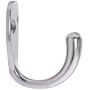 Home Master Hardware 10 Pieces Wall Mounted Coat Hook Prong Robe Hooks Single Coat Hanger with Screws (Matte Nickel)