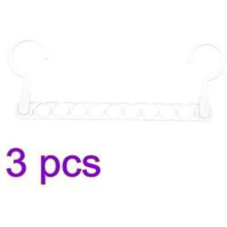 LARRY-X 9 Holes Magic Hangers with Double Hook 360 Degree Rotatable Home Hanging Clothes Hanger Space Saving Wardrobe Hangers