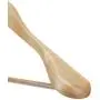 Oak Leaf Coat Hangers, 6-Pack Wood Clothes Hangers with Extra Wide Shoulder for Heavy Coat, Sweater, Trousers, Natural Finish