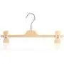 HANGERWORLD 25 Cream 13.4inch Plastic Coat Clothes Garment Pants Skirt Hangers with Adjustable Clips HANGERWORLD 25 Cream 13.4inch Plastic Coat Clothes Garment Pants Skirt Hangers with Adjustable Clips