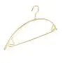 WZP Hanger Household Aluminum Hanger,Semi-Circle Wide Shoulder Seamless Drying Rack Can Not Afford to Pack Non-Slip Hanger No Fading/Golden/As Shown