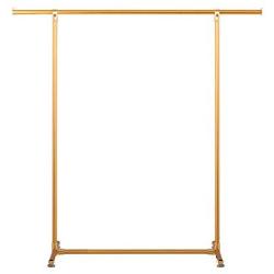 Yimaojia Single Rod Drying Rack Floor Simple Clothes bar Indoor Drying Rack Bedroom Cool Hanger Hanger Shelf (Color : Gold)