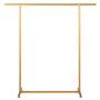 Yimaojia Single Rod Drying Rack Floor Simple Clothes bar Indoor Drying Rack Bedroom Cool Hanger Hanger Shelf (Color : Gold)